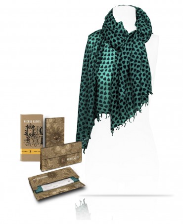 Палантин Женский W40-MOSAIQUE/EMERAUDE